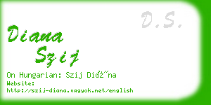 diana szij business card